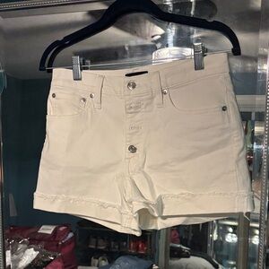 Women's White Denim Jcrew Jean Shorts